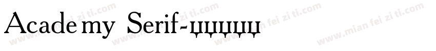 Academy Serif字体转换